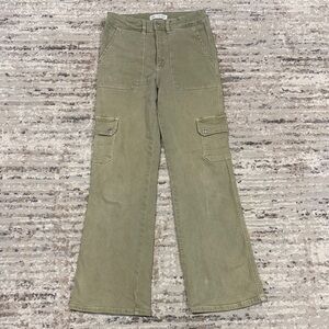 Zara Kids Olive Flare Cargo Pants